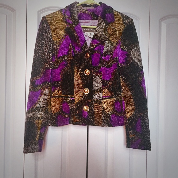 Vintage Velvet Blazer by Crisca - Picture 2 of 4