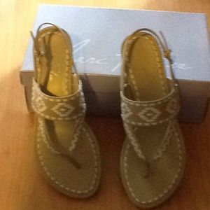 Marc Fisher strappy flat sandals