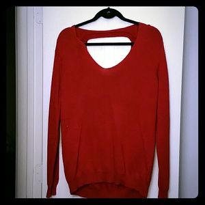 Glittery red light sweater