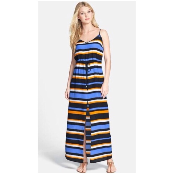MK petite blue maxi dress