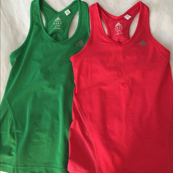 Two Adidas Workout Tops!