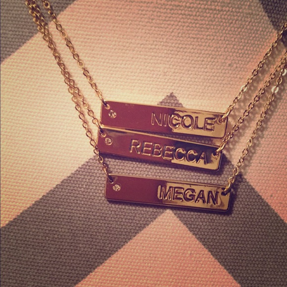 Name tag necklace 🎀