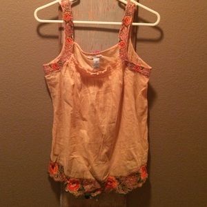 Lucky brand embroidered summer tank