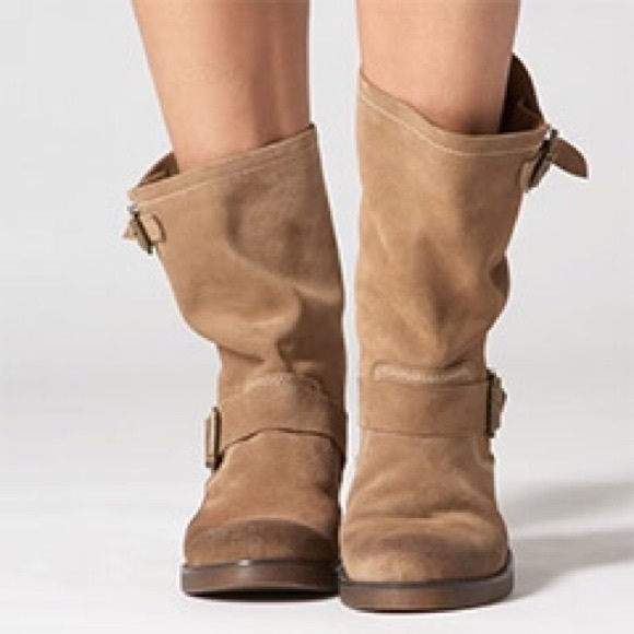 Frye Light Brown Suede Leather Boots 7
