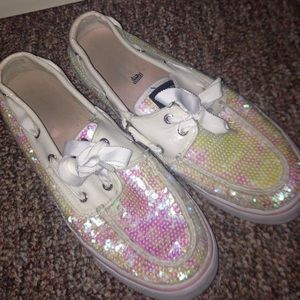 Pink/White Sperry Top-Siders