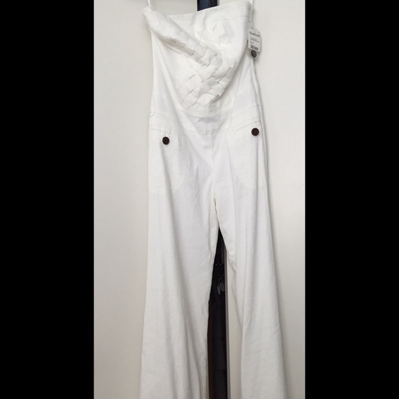 Bebe strapless jumpsuit