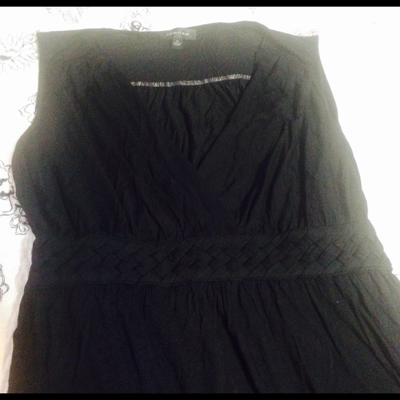 Long Black empire dress with braided detail. NWT - Picture 3 of 3