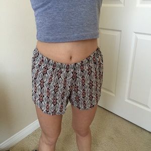 Brandy Melville Patterned Fabric Shorts