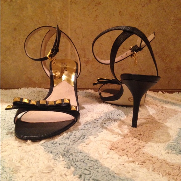 MICHAEL Michael Kors black strappy heels