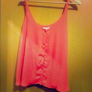 Coral Chiffon shirt