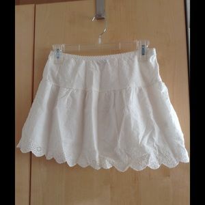 Cute white swim cover up size L