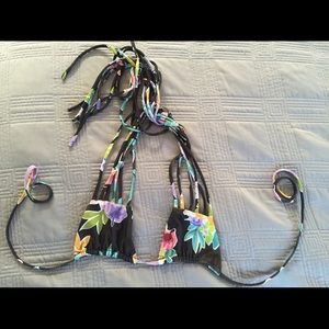 Stone Fox swim Natasha top in Flora print