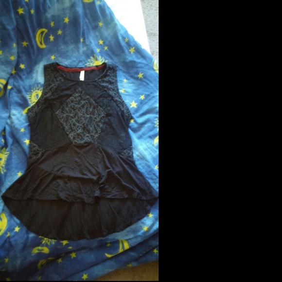 Trendy Black Xhilaration Peplum Top