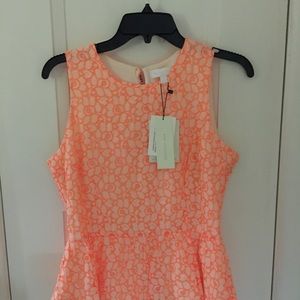 Orange and peach sleeveless top