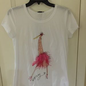 White DKNY tee