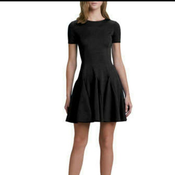 Halston Heritage Flare Skirt Ponte Dress NWT