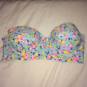 Cute floral bathing suit top