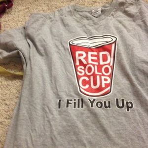 Red Solo cup. T-shirt