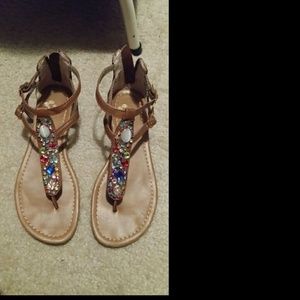 Bejeweled sandals