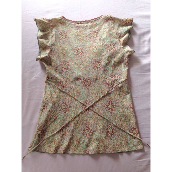 🌸 Retro Flower Print Blouse - Picture 2 of 3