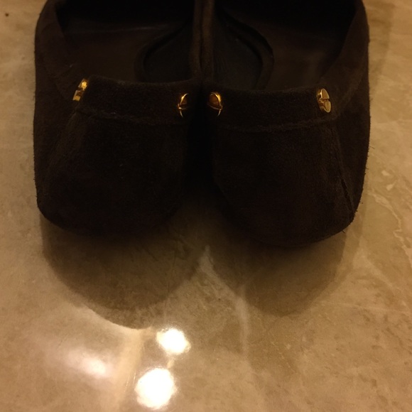 Brown Tory Burch Suede Loafers - Picture 2 of 4