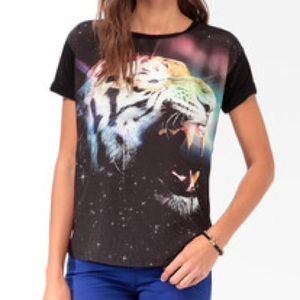 Tiger galaxy shirt F21