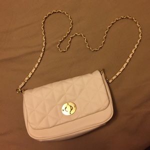 White quilted crossbody
