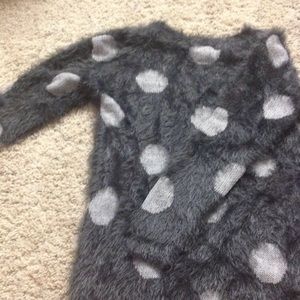 Dark grey poco dot sweater