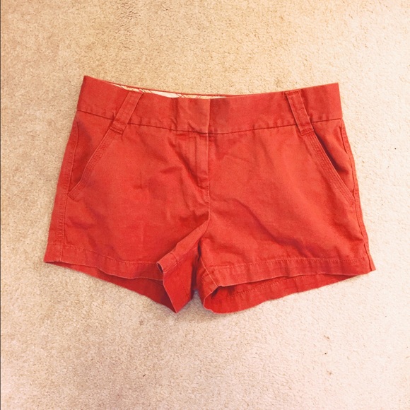 Pumpkin Orange JCrew Chino Shorts Size4