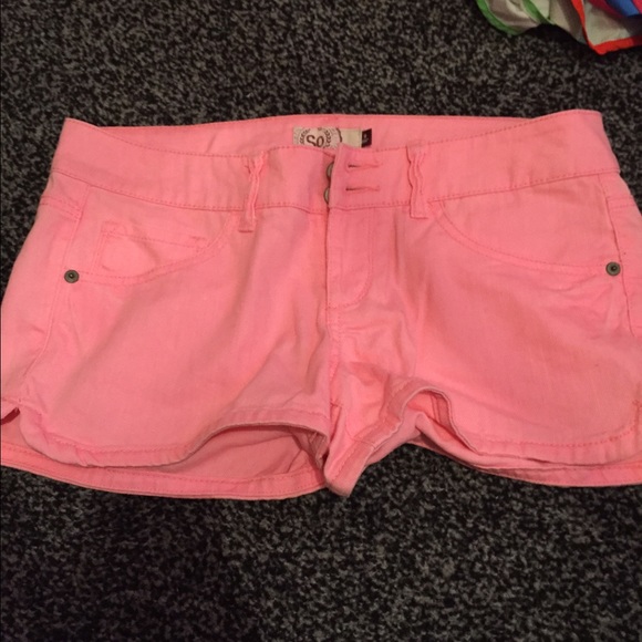 Pink Jean shorts. Never worn