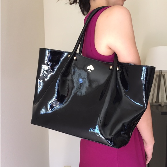 Kate Spade black shoulder tote
