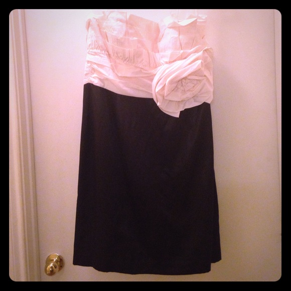 Beautiful strapless cocktail dress.