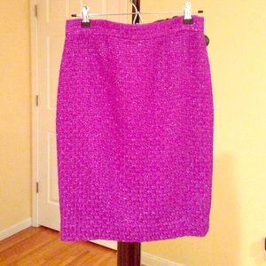 J.Crew Purple Tweed No.2 Pencil Skirt