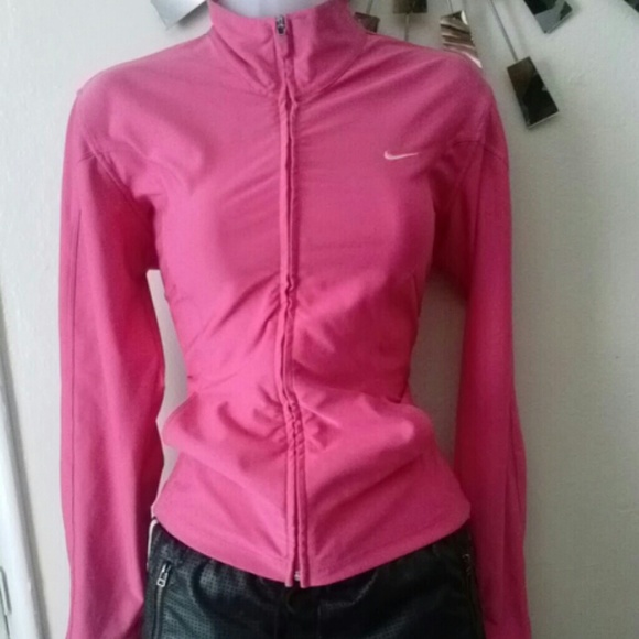 Pink Nike dri fit Jacket