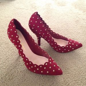 Red Studded Heels