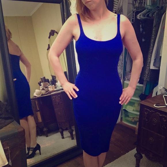 American Apparel tank midi bodycon ponte dress
