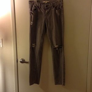 Light grey ripped jeans