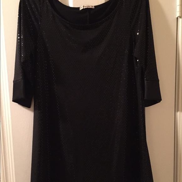 new years shiny black dress