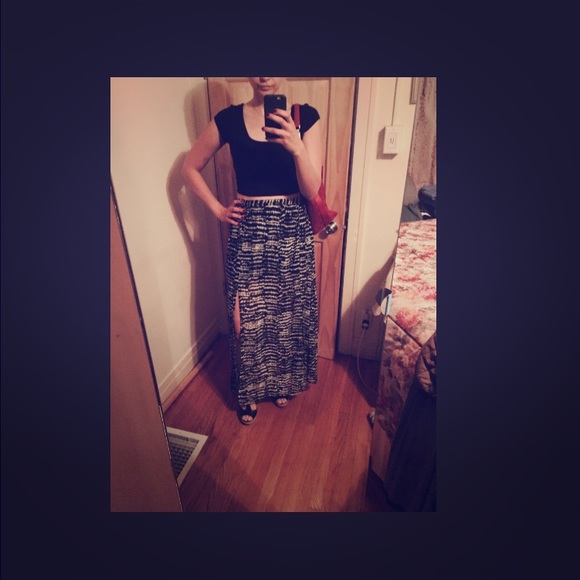Black and white skirt