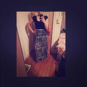 Black and white skirt