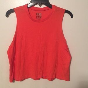 Bright orange Nollie tank crop top