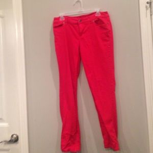Flame red Skinny jeans