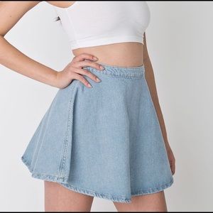 American apparel denim circle skirt