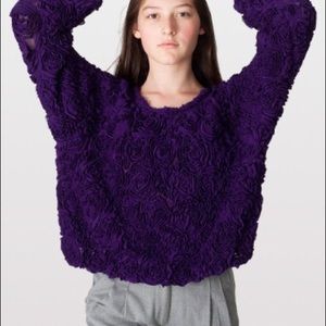 American apparel purple pullover.