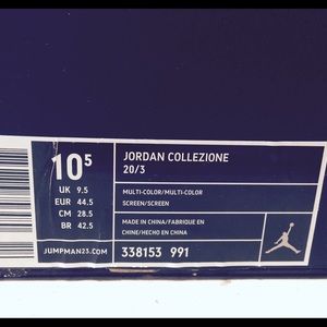 Men's Size 10.5 Air Jordan 20/3 countdown