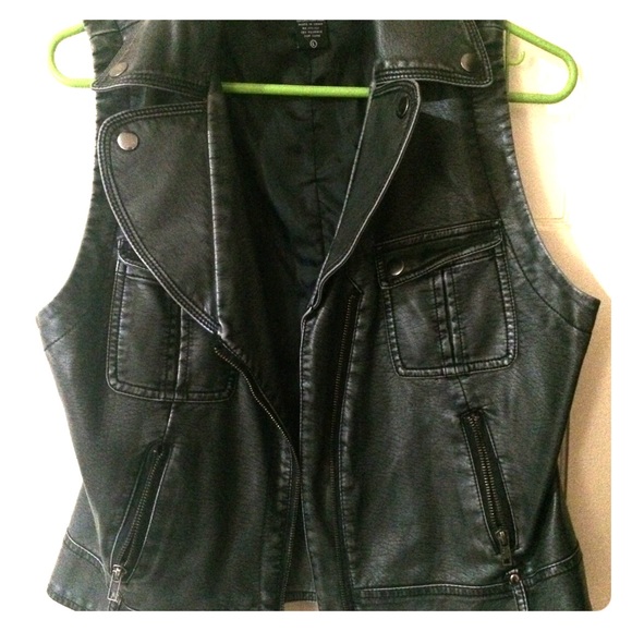 Faux Leather Vest