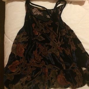 Urban outfitters Floral velvet shirt