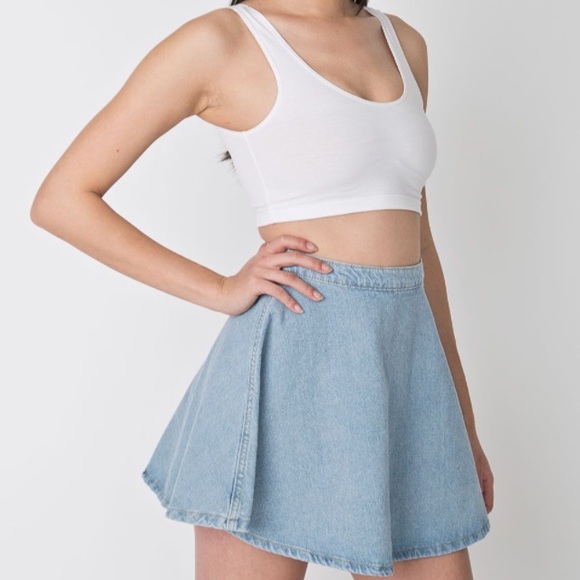 American Apparel denim circle skirt