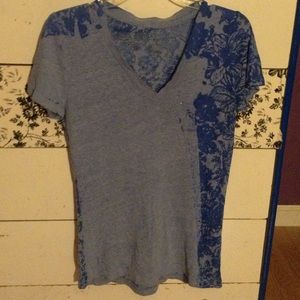 Blue See Through Shirt