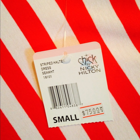 NWT Chick By Nicky Hilton Nautical Striped Dress - Picture 4 of 4